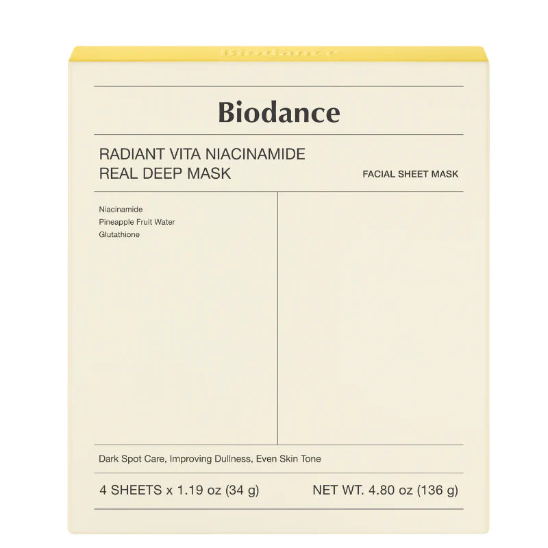 Radiant Vita Niacinamide Real Deep Mask Bundle (4pcs)