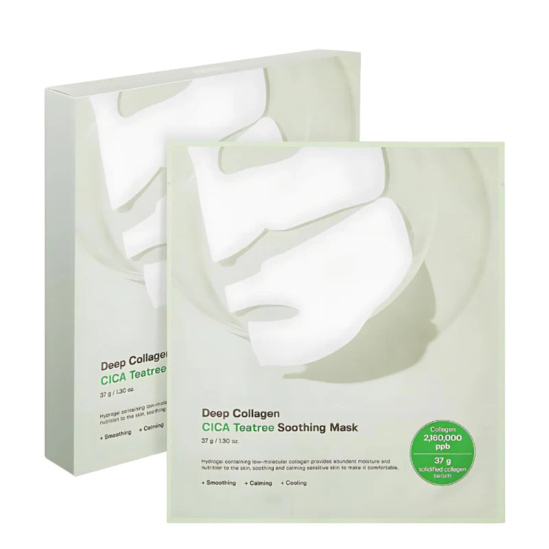 Deep Collagen Cica Teatree Soothing Mask Bundle (4pcs)