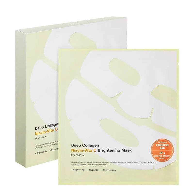 Deep Collagen Niacin Vita C Brightening Mask Bundle (4pcs)