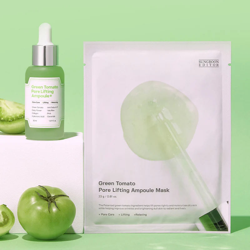 Green Tomato Pore Lifting Ampoule Mask Bundle (10pcs)