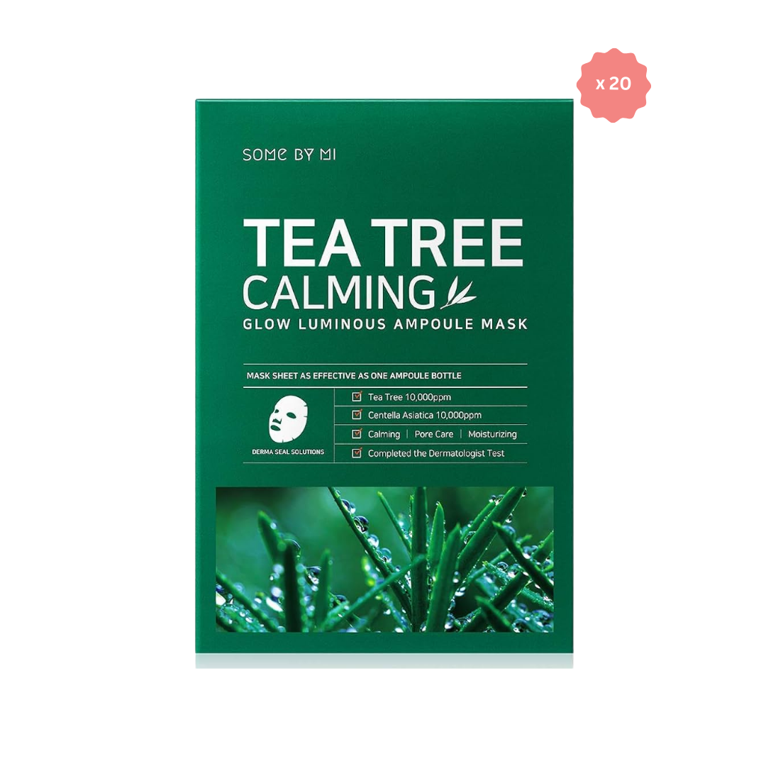 30 Days Tea Tree Calming Glow Luminous Ampoule Mask Bundle (20pcs)