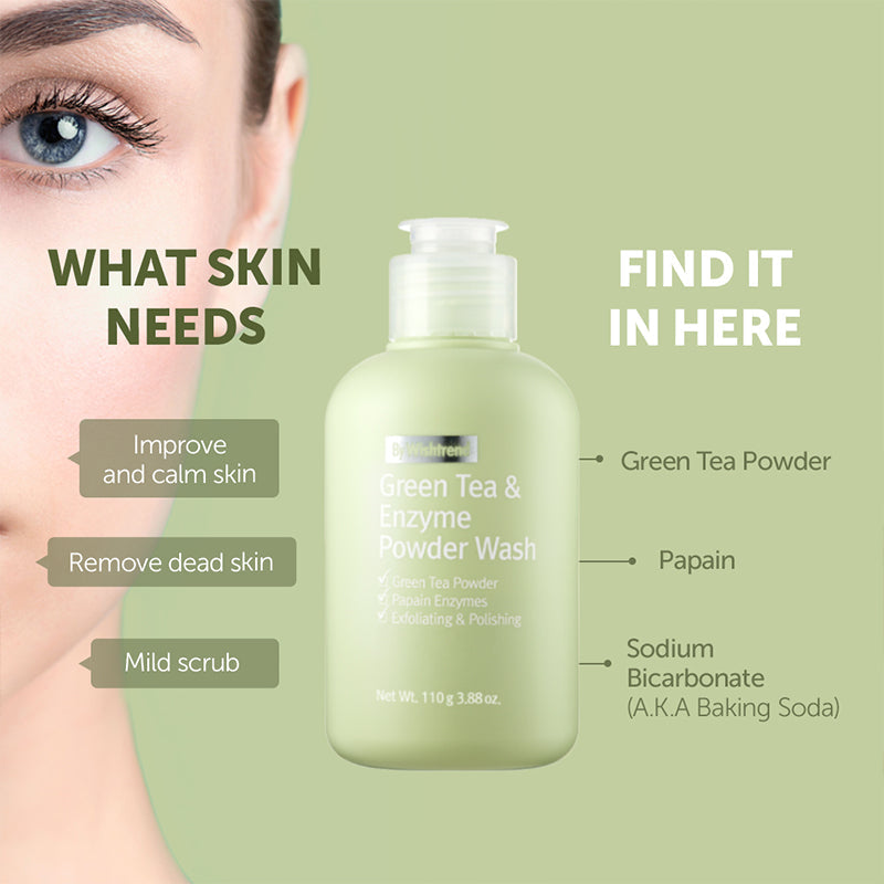 BY WISHTREND Green Tea & Enzyme Powder Wash | BONIIK Australia