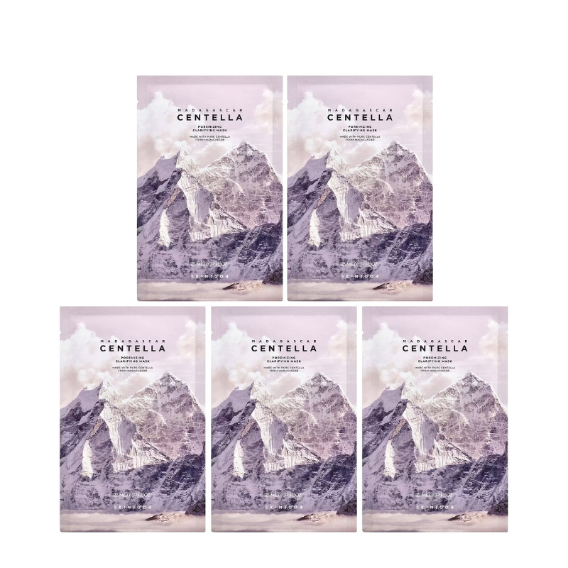 Madagascar Centella Poremizing Clarifying Mask- 5pcs