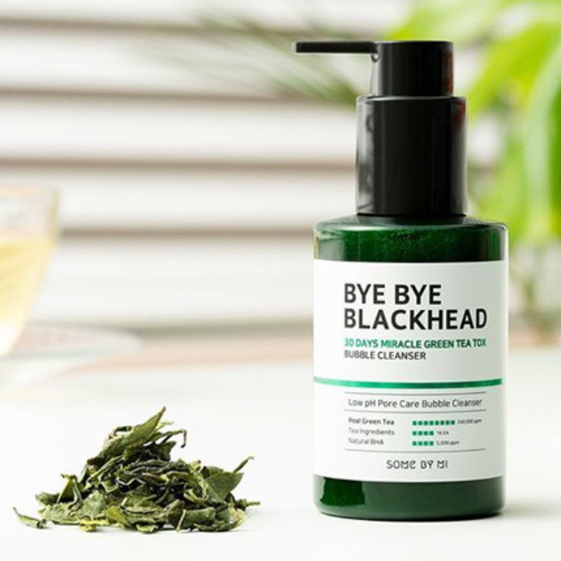 SOME BY MI Miracle Bye Bye 30 Days Blackhead Miracle Green Tea Tox Bubble Cleanser