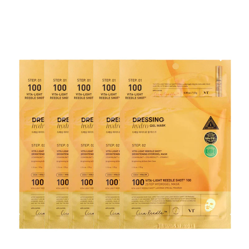 Vita-Light Reedle Shot 100 2 Step Hydrogel Mask Bundle (5pcs)