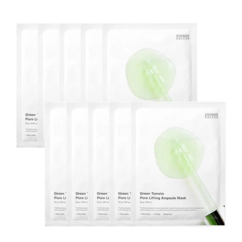 Green Tomato Pore Lifting Ampoule Mask Bundle (10pcs)
