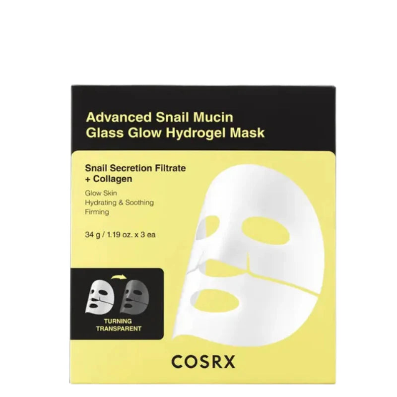 Advanced Snail Mucin Glass Glow Hydrogel Mask CPNP