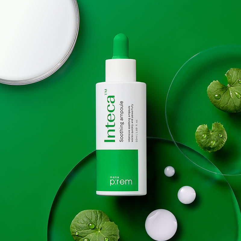 MAKE P:REM Inteca Soothing Ampoule and Cream