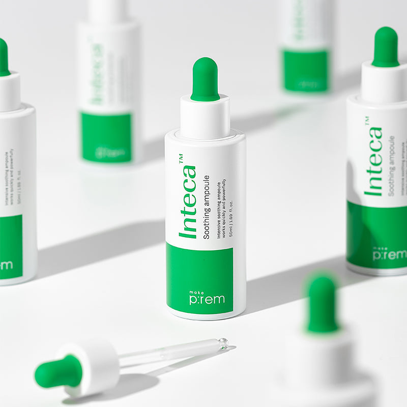 MAKE P:REM Inteca Soothing Ampoule and Cream