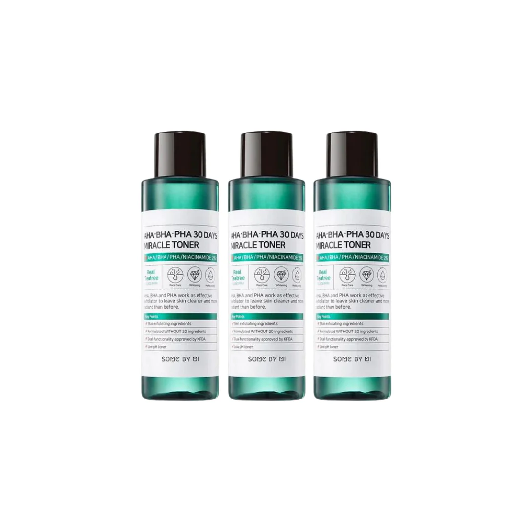 AHA BHA PHA 30 Days Miracle Toner 3P