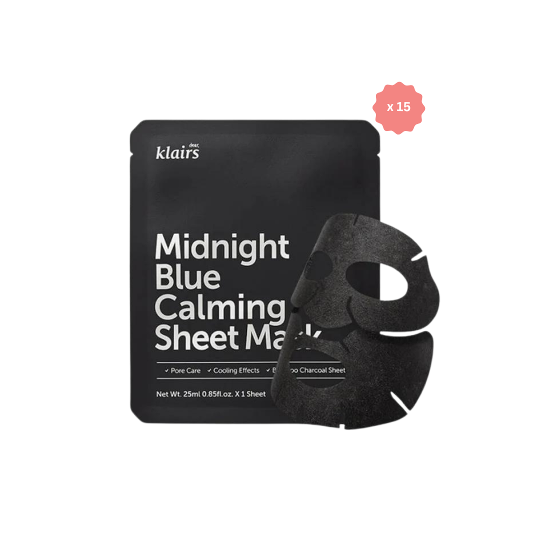 Midnight Blue Calming Sheet Mask Bundle (15pcs)