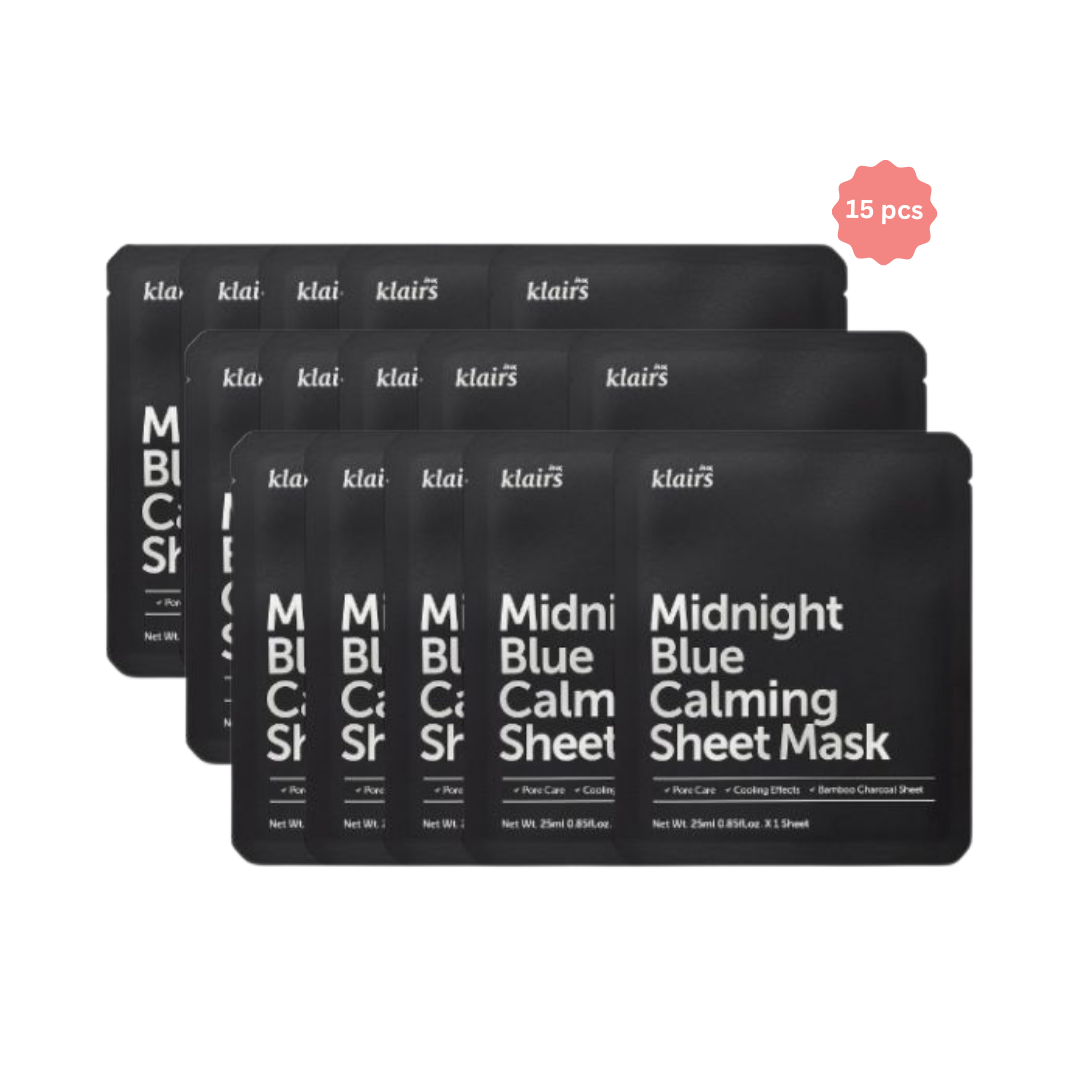 Midnight Blue Calming Sheet Mask Bundle (15pcs)