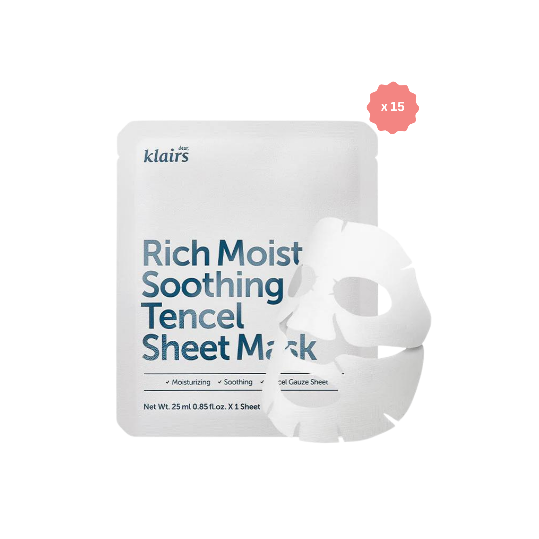 Rich Moist Soothing Tencel Sheet Mask Bundle (15pcs)