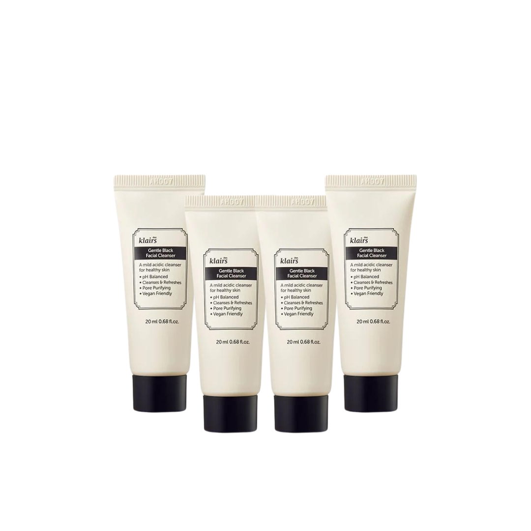 Gentle Black Facial Cleanser (4pcs)