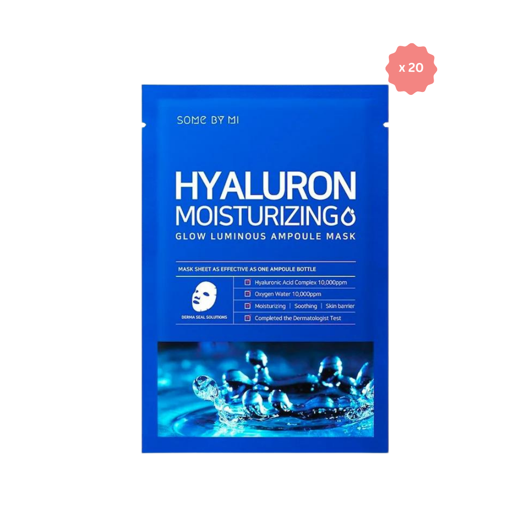 Hyaluron Moisturizing Glow Luminous Ampoule Mask Bundle (20pcs)