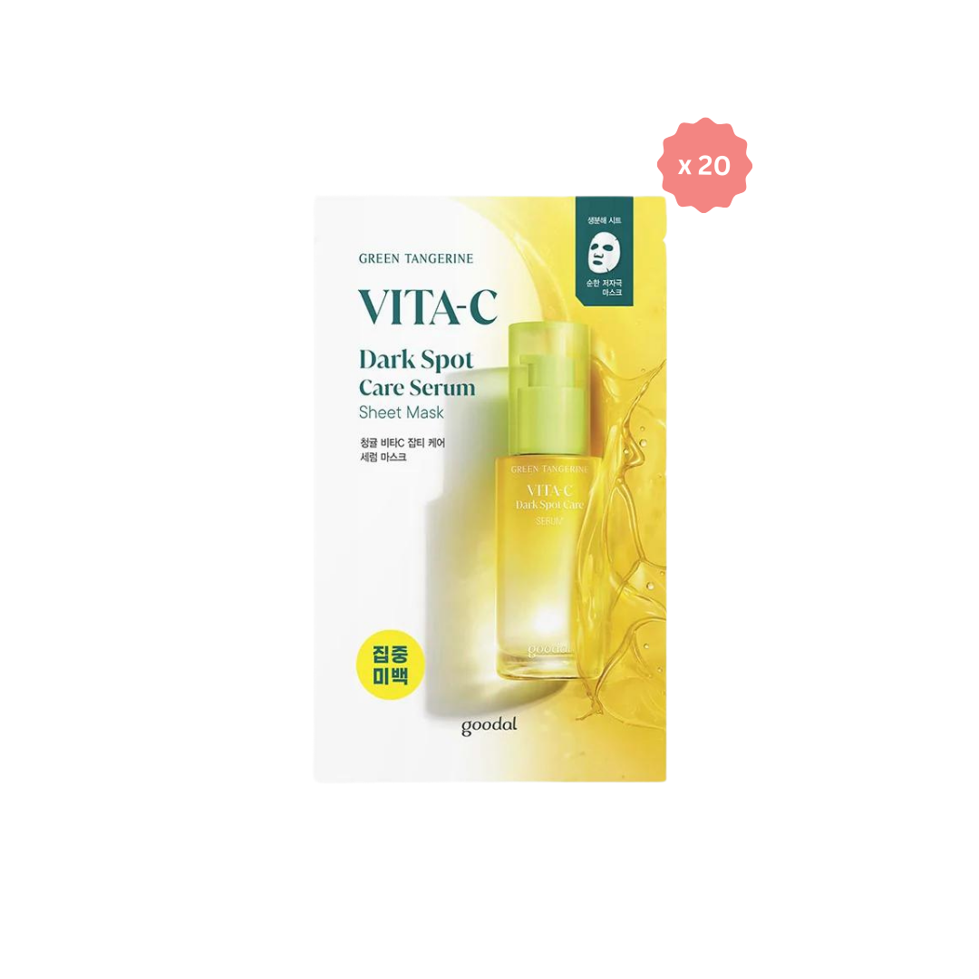 Green Tangerine Vita C Serum Sheet Mask (20pcs)