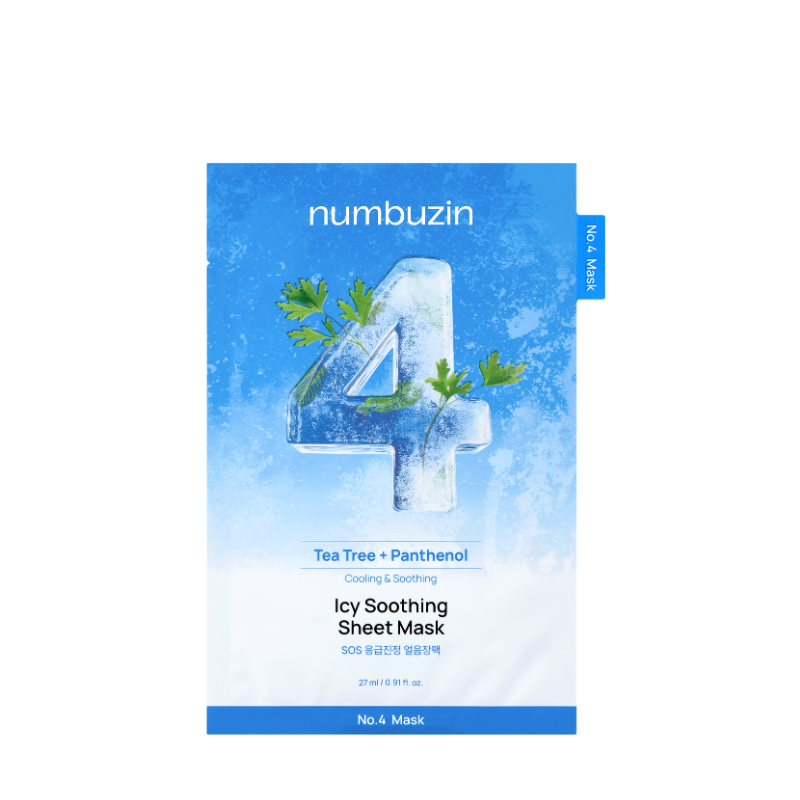 No.4 Icy Soothing Sheet Mask (1pc)