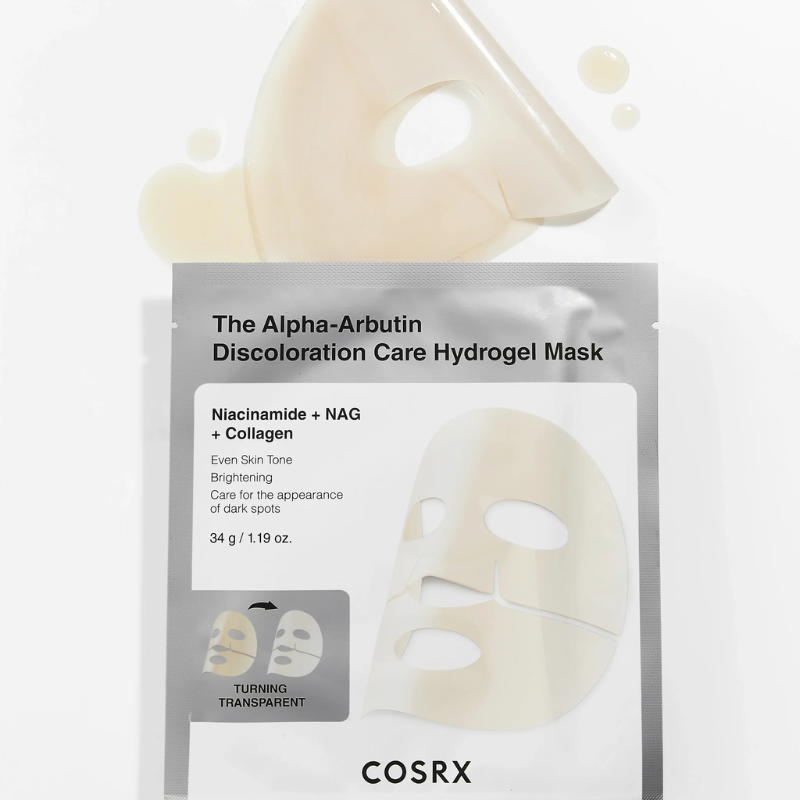 Arbutin Discoloration Hydrogel Mask - 3pcs