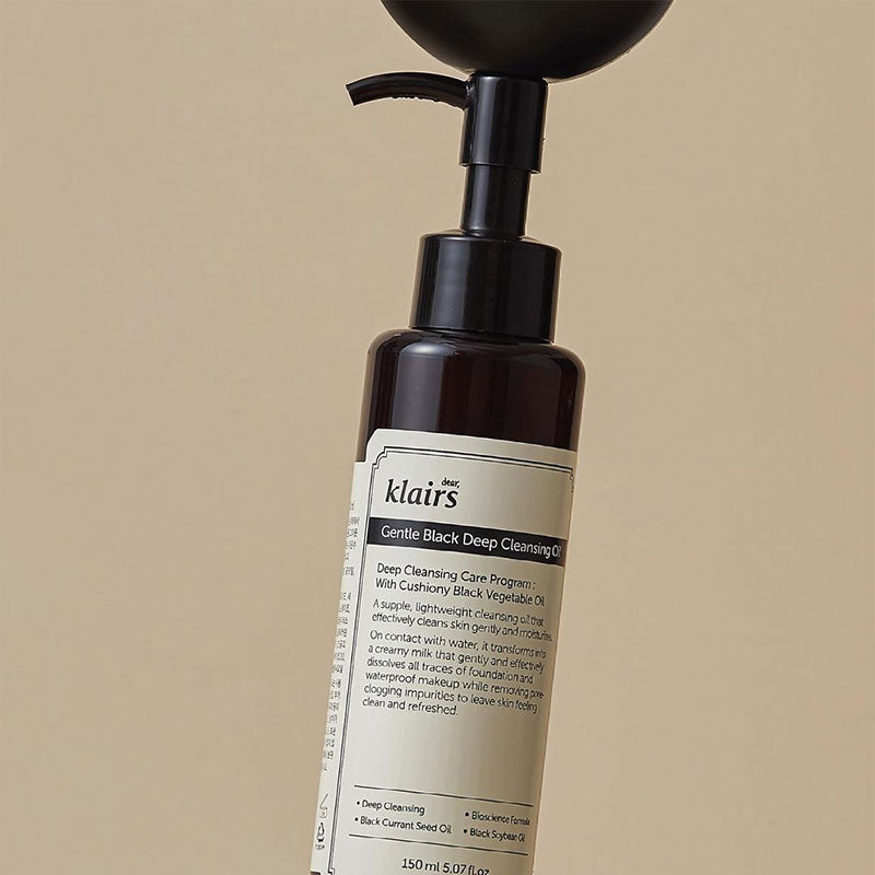 KLAIRS Gentle Black Deep Cleansing Oil | MY BEAUTY IDOL