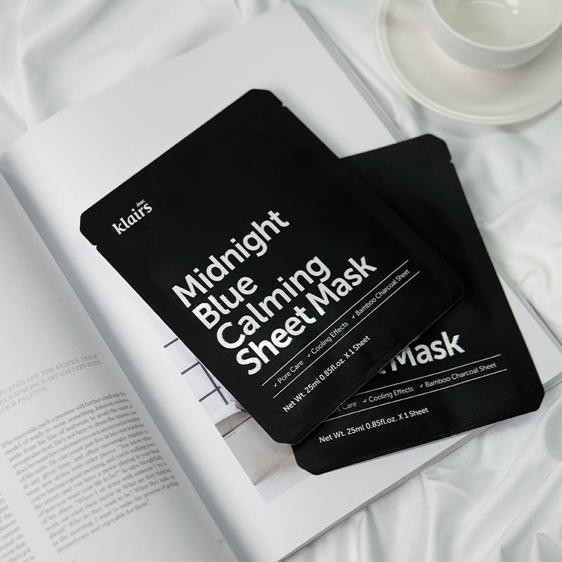 DEAR KLAIRS Midnight Blue Calming Sheet Mask Bundle