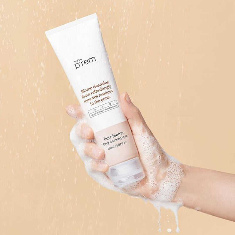 MAKE P:REM Pure Biome Deep Cleansing Foam | MY BEAUTY IDOL