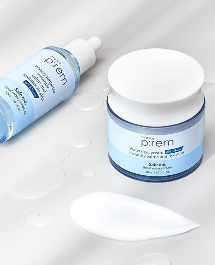 MAKE P:REM Safe Me. Relief Watery Cream | Moisturiser | MY BEAUTY IDOL