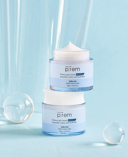 MAKE P:REM Safe Me. Relief Watery Cream | Moisturiser | MY BEAUTY IDOL