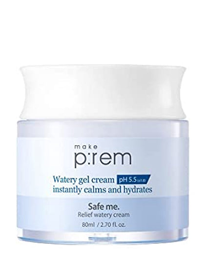 MAKE P:REM Safe Me. Relief Watery Cream | Moisturiser | MY BEAUTY IDOL