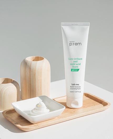 MAKE P:REM Safe Me. Relief Moisture Cleansing Foam | MY BEAUTY IDOL