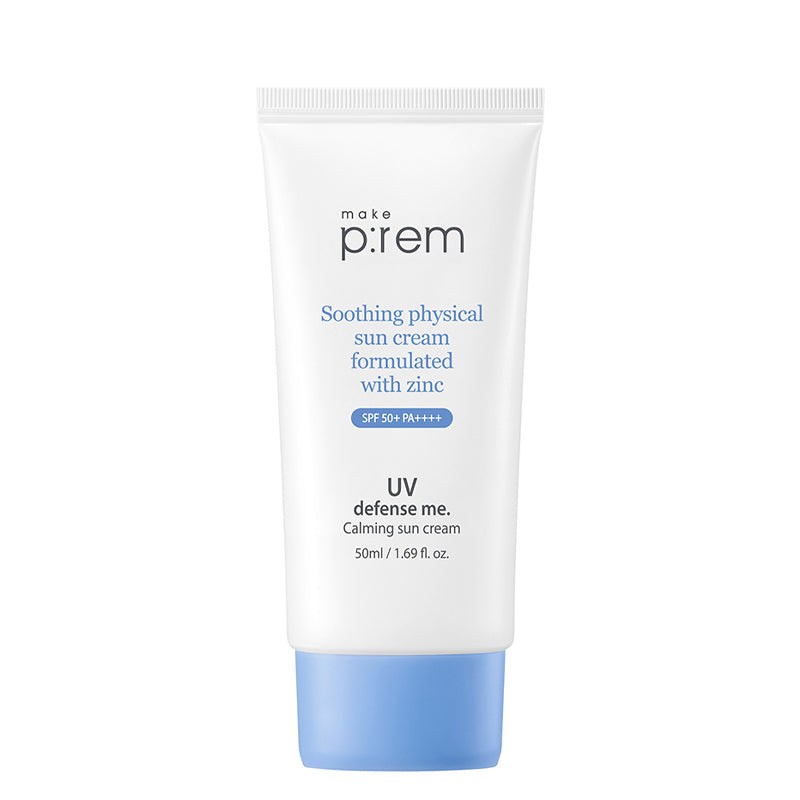 MAKE PREM UV Defense Me. Calming Sun Cream | MY BEAUTY IDOL