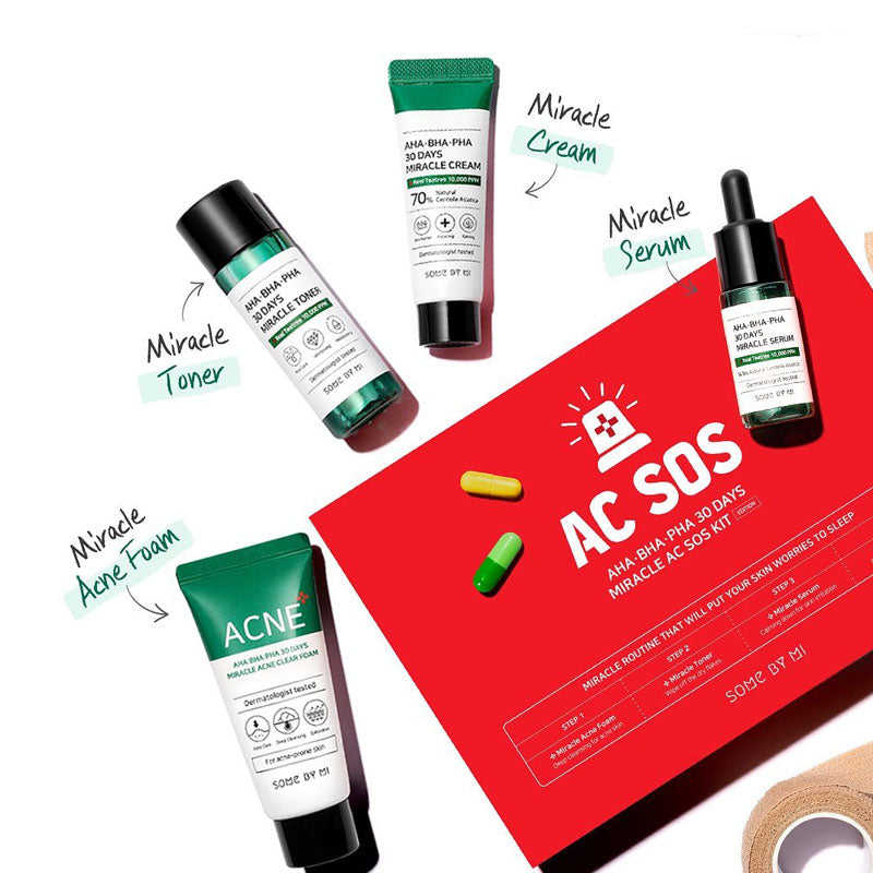 SOME BY MI AHA BHA PHA 30 Days Miracle AC SOS Kit | MY BEAUTY IDOL