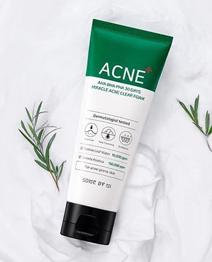 SOME BY MI AHA BHA PHA 30 Days Miracle Acne Clear Foam | MY BEAUTY IDOL