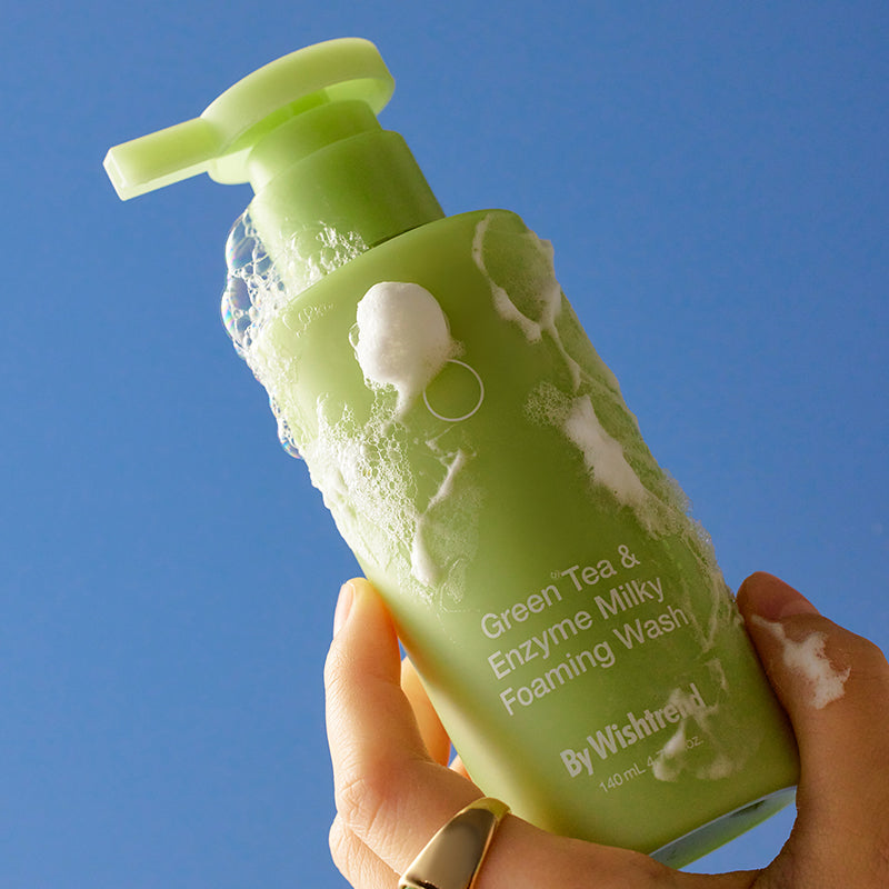 BY WISHTREND Green Tea & Enzyme Milky Foaming Wash