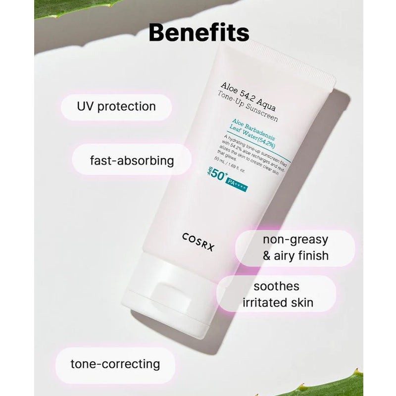 COSRX Aloe 54.2 Aqua Tone Up Sunscreen