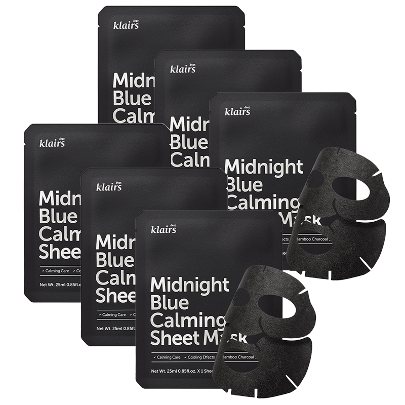 DEAR KLAIRS Midnight Blue Calming Sheet Mask Bundle