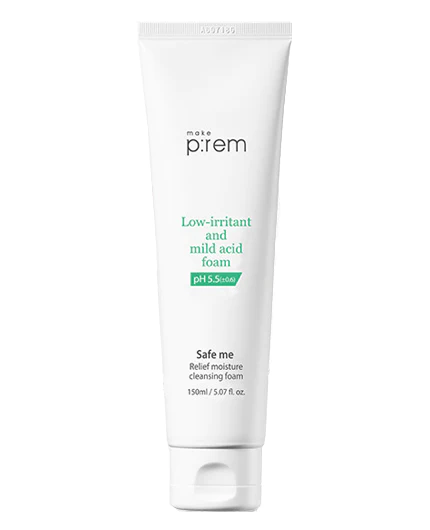 MAKE P:REM Safe Me. Relief Moisture Cleansing Foam | MY BEAUTY IDOL