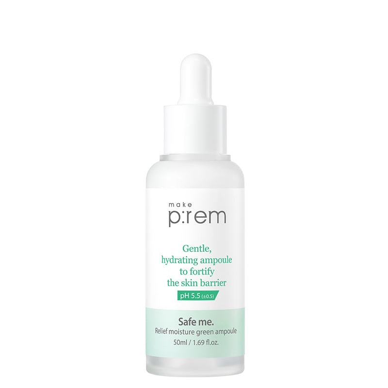 MAKE P:REM Safe Me. Relief Moisture Green Ampoule | MY BEAUTY IDOL