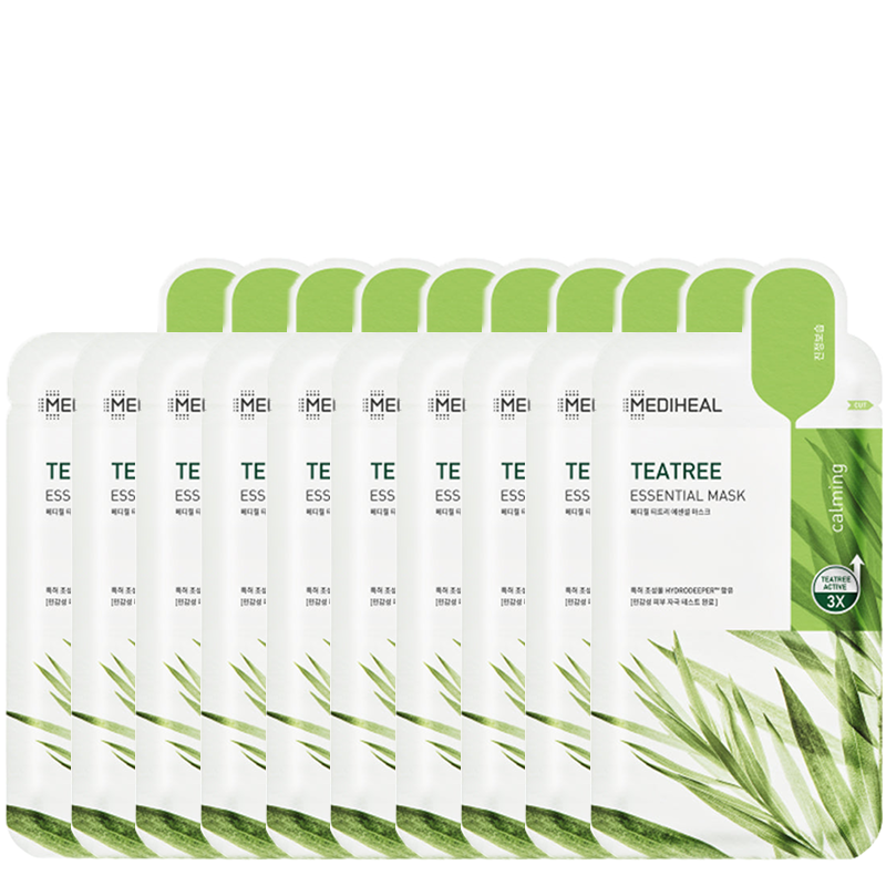 MEDIHEAL Tea Tree Essential Mask Bundle (10pcs) 