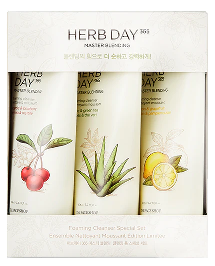 Herb Day 365 Master Blending Foaming Cleanser Set