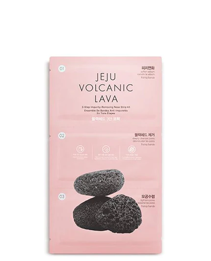 Jeju Volcanic Lava 3 Step Impurity Removing Nose Strip Kit