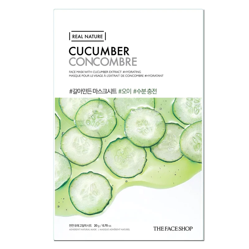 Real Nature Cucumber Mask Sheet