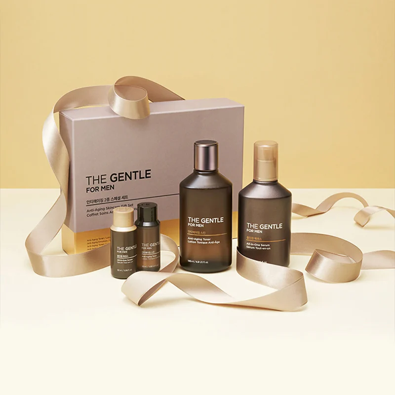 The Gentle For Men Toner & All-in-one Serum Anti-Aging Skincare Set